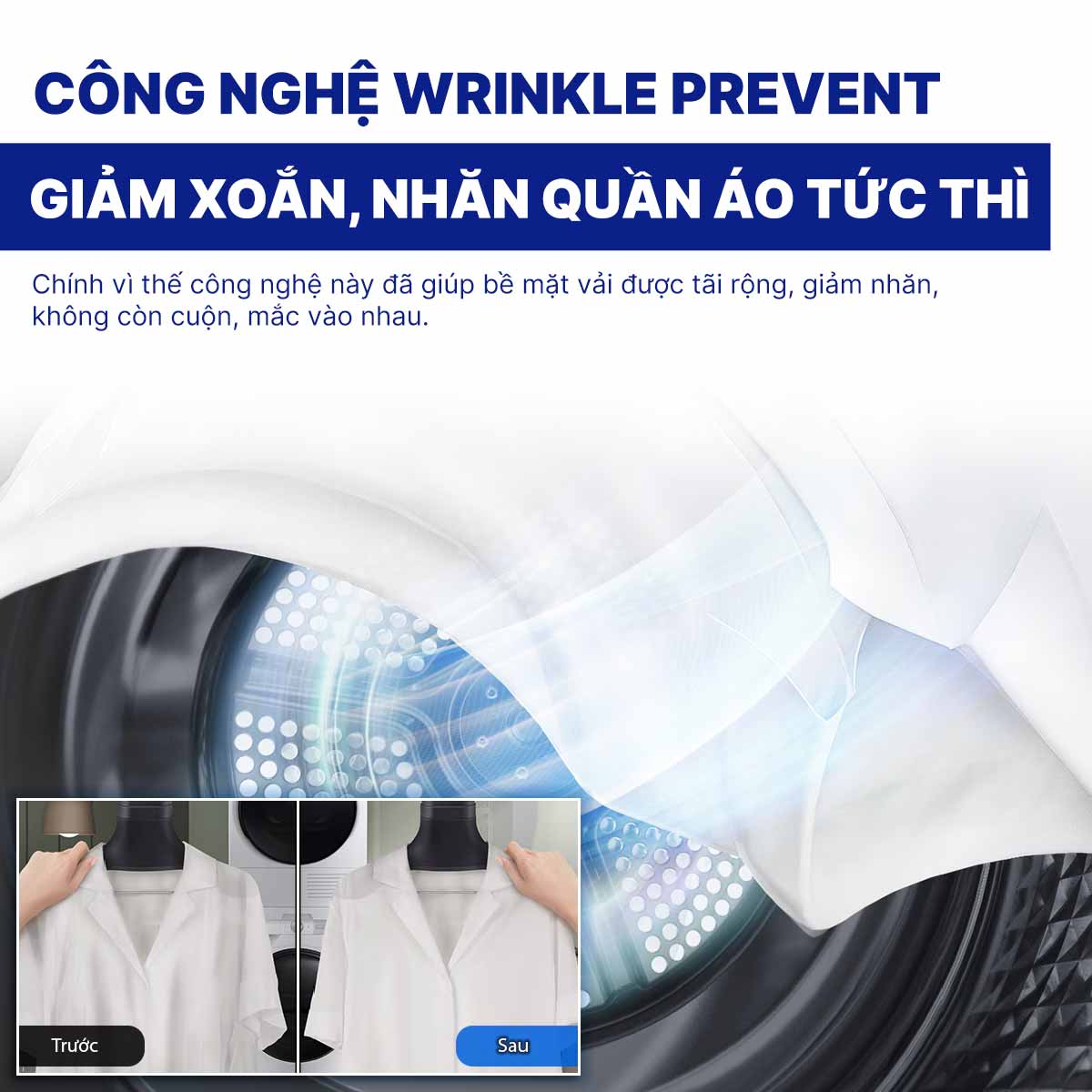 Máy sấy bơm nhiệt Samsung Inverter 9 kg DV90T7240BB/SV