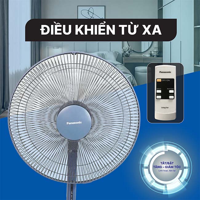 Quạt đứng Panasonic F-409K có điều khiển