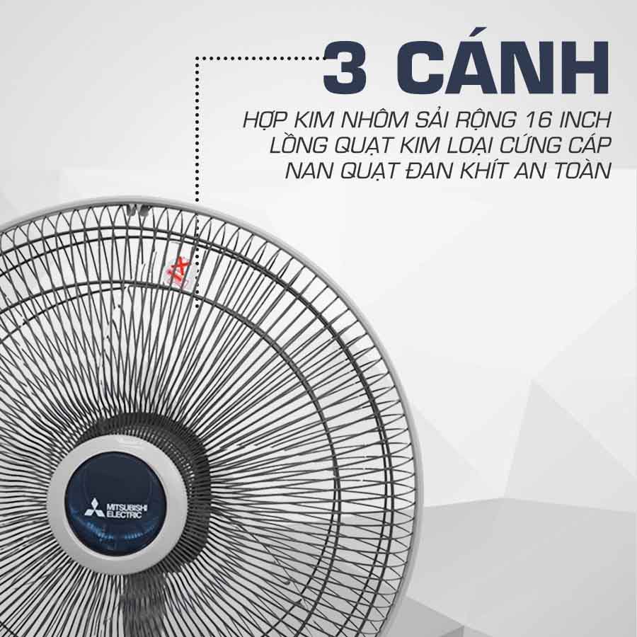 QUẠT ĐỨNG MITSUBISHI LV16-RB CHÍNH HÃNG