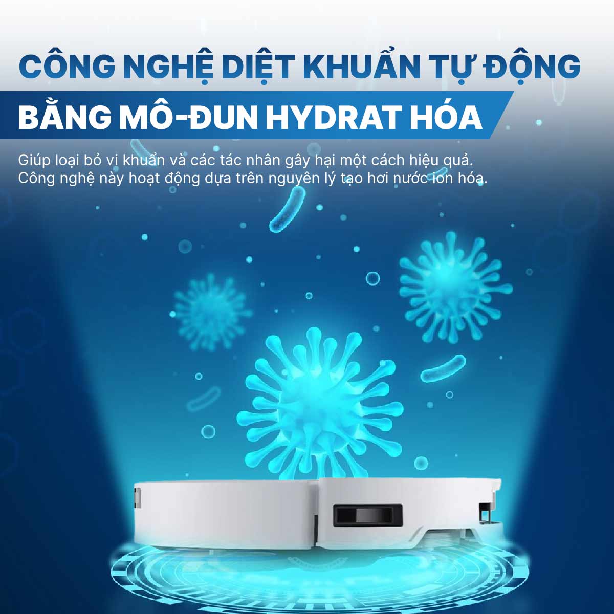Robot hút bụi lau nhà Ecovacs Deebot T50 Pro Omni 2025