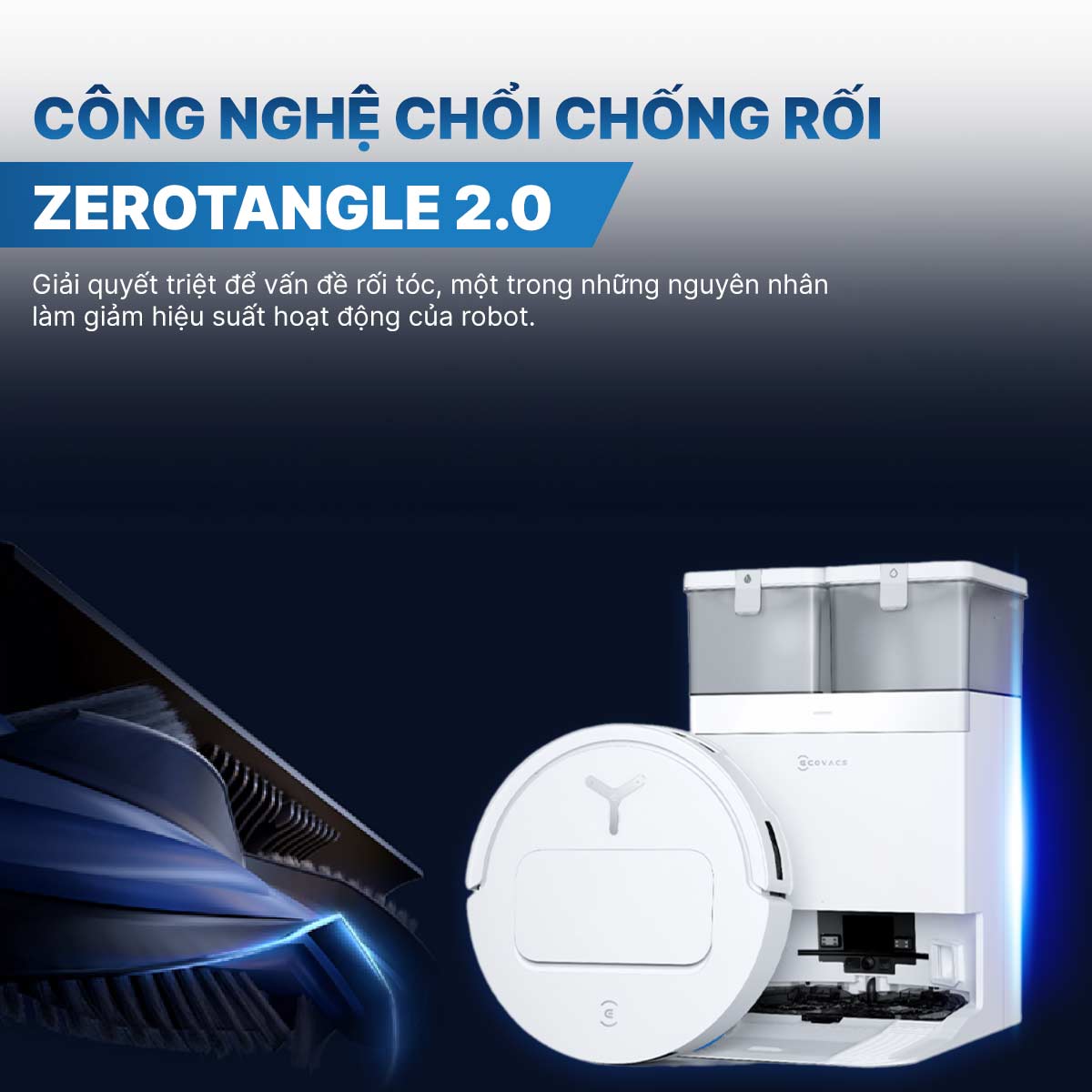 Robot hút bụi lau nhà Ecovacs Deebot T50 Pro Omni 2025