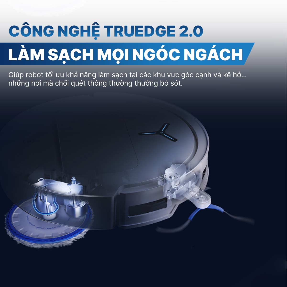 Robot hút bụi lau nhà Ecovacs Deebot T50 Pro Omni 2025