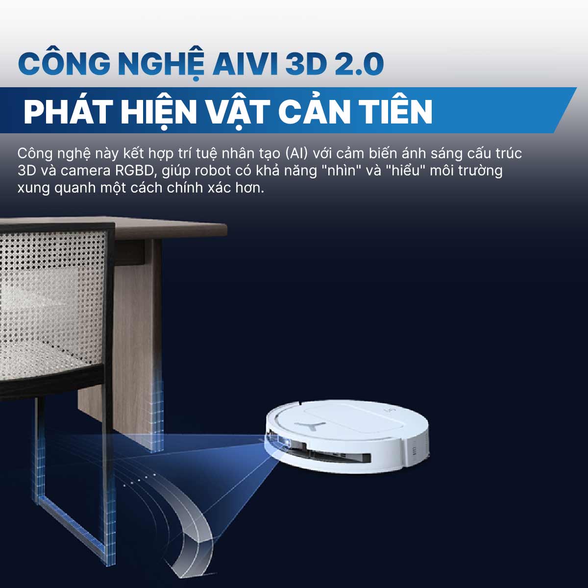 Robot hút bụi lau nhà Ecovacs Deebot T50 Pro Omni 2025