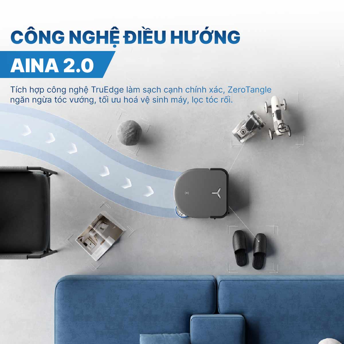 Robot hút bụi lau nhà Ecovacs Deebot X5 Pro Omni
