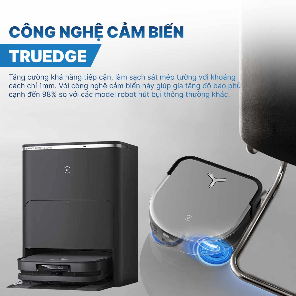 Robot hút bụi lau nhà Ecovacs Deebot X5 Pro Omni