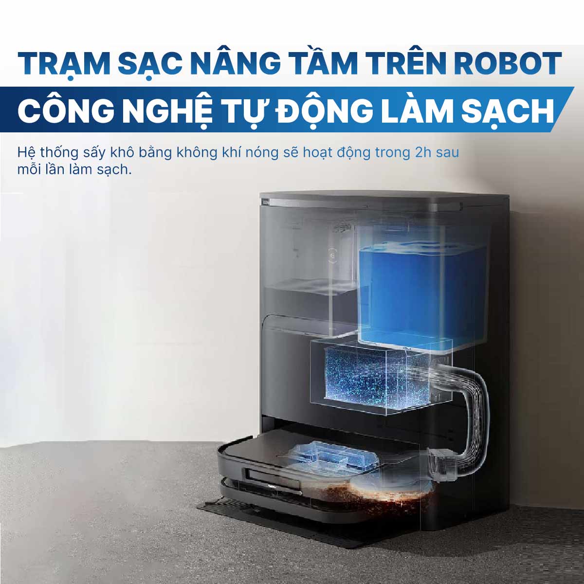 Robot hút bụi lau nhà Ecovacs Deebot X5 Pro Omni