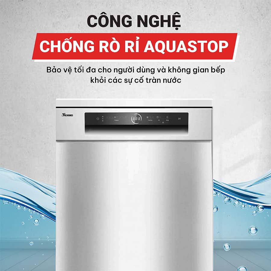 Máy rửa bát 15 bộ Texgio TGF3815S