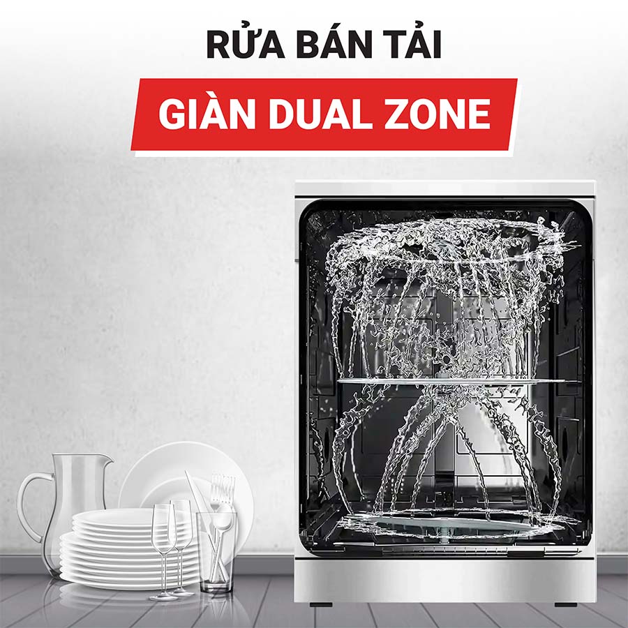 Máy rửa bát 15 bộ Texgio TGF3815S