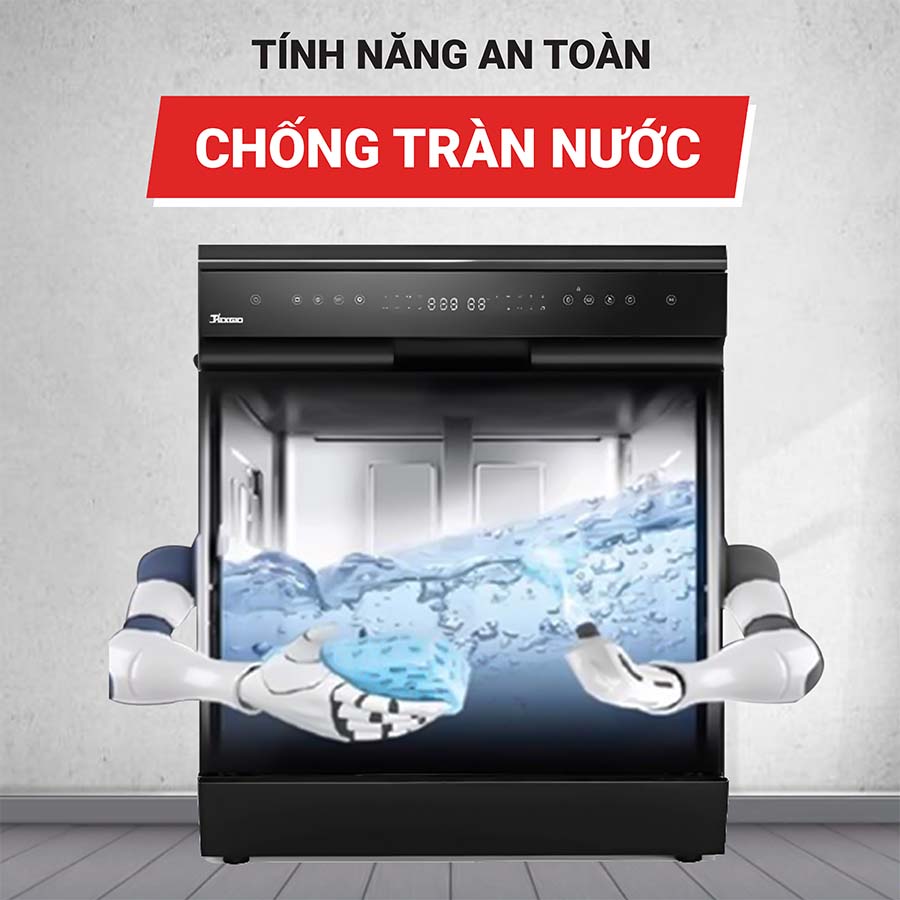 Máy rửa bát 17 bộ Texgio TGF8817B Perfect