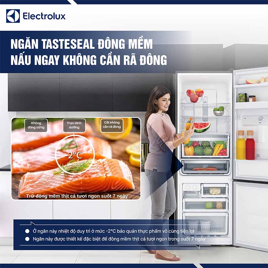 Tủ lạnh Electrolux Inverter 335 lít EBB3742M-H