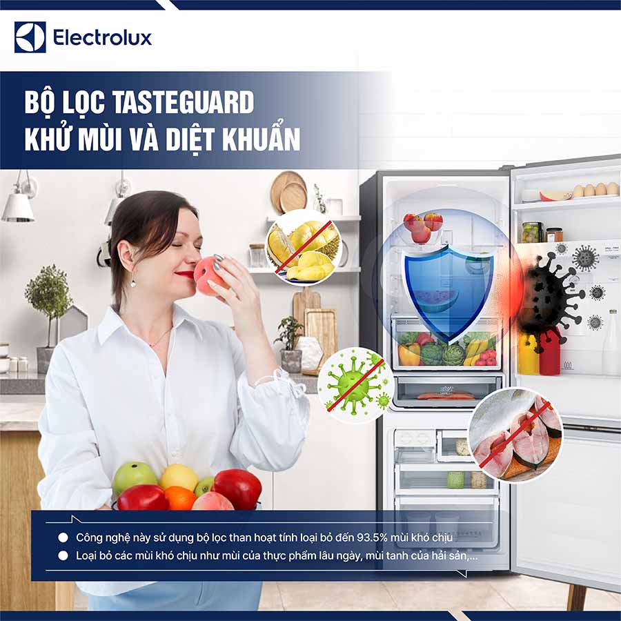 Tủ lạnh Electrolux Inverter 335 lít EBB3742M-H