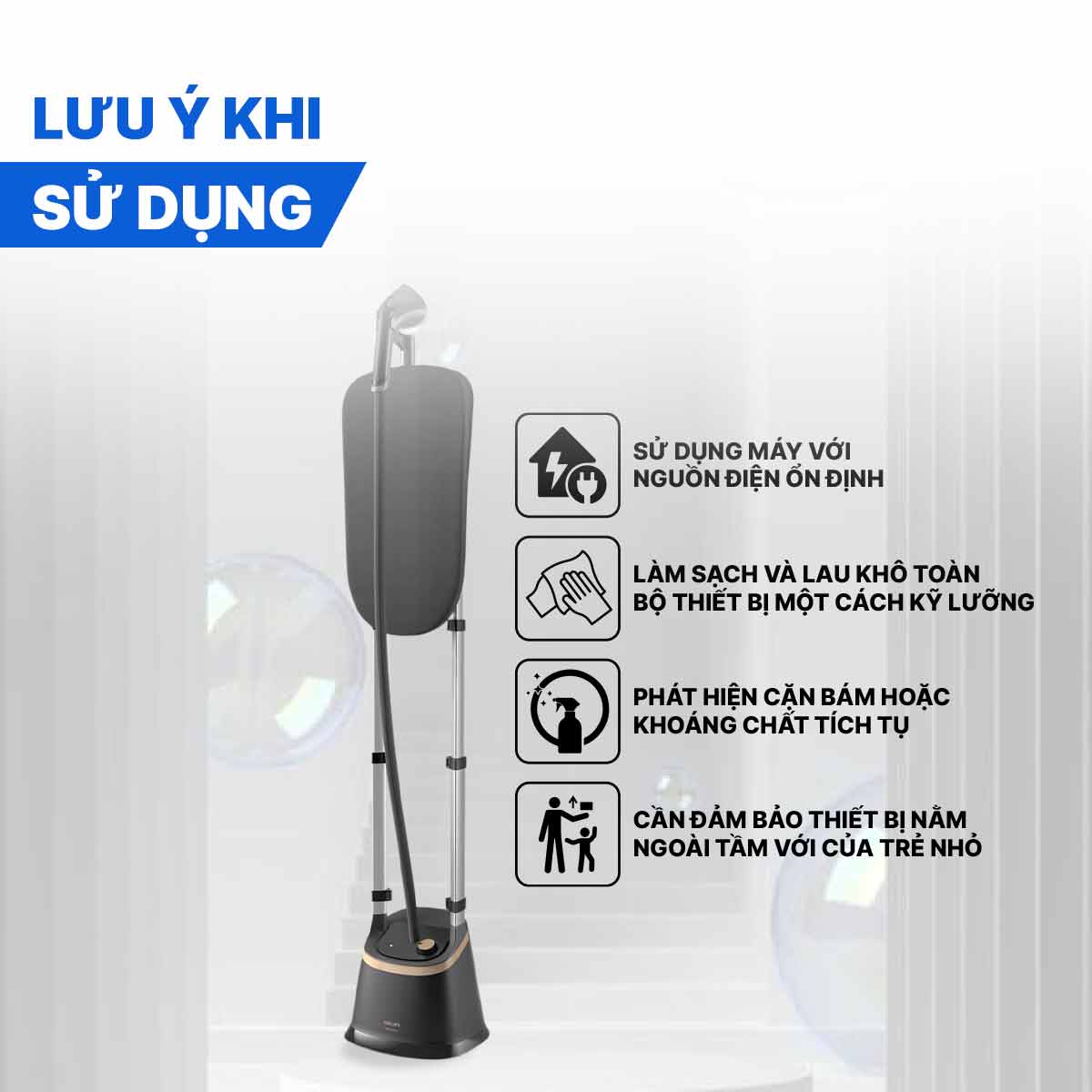 Bàn ủi hơi nước đứng Philips STE3170/80 2000W