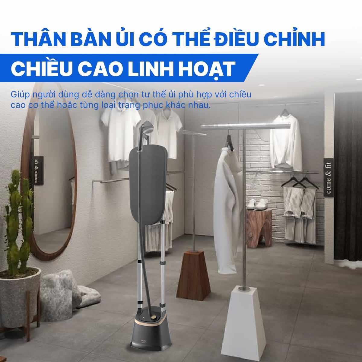 Bàn ủi hơi nước đứng Philips STE3170/80 2000W