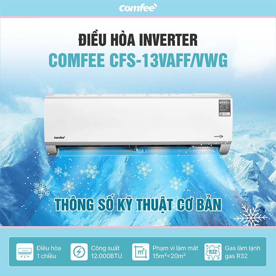 Điều Hòa Inverter COMFEE CFS-13VAFF/VWG