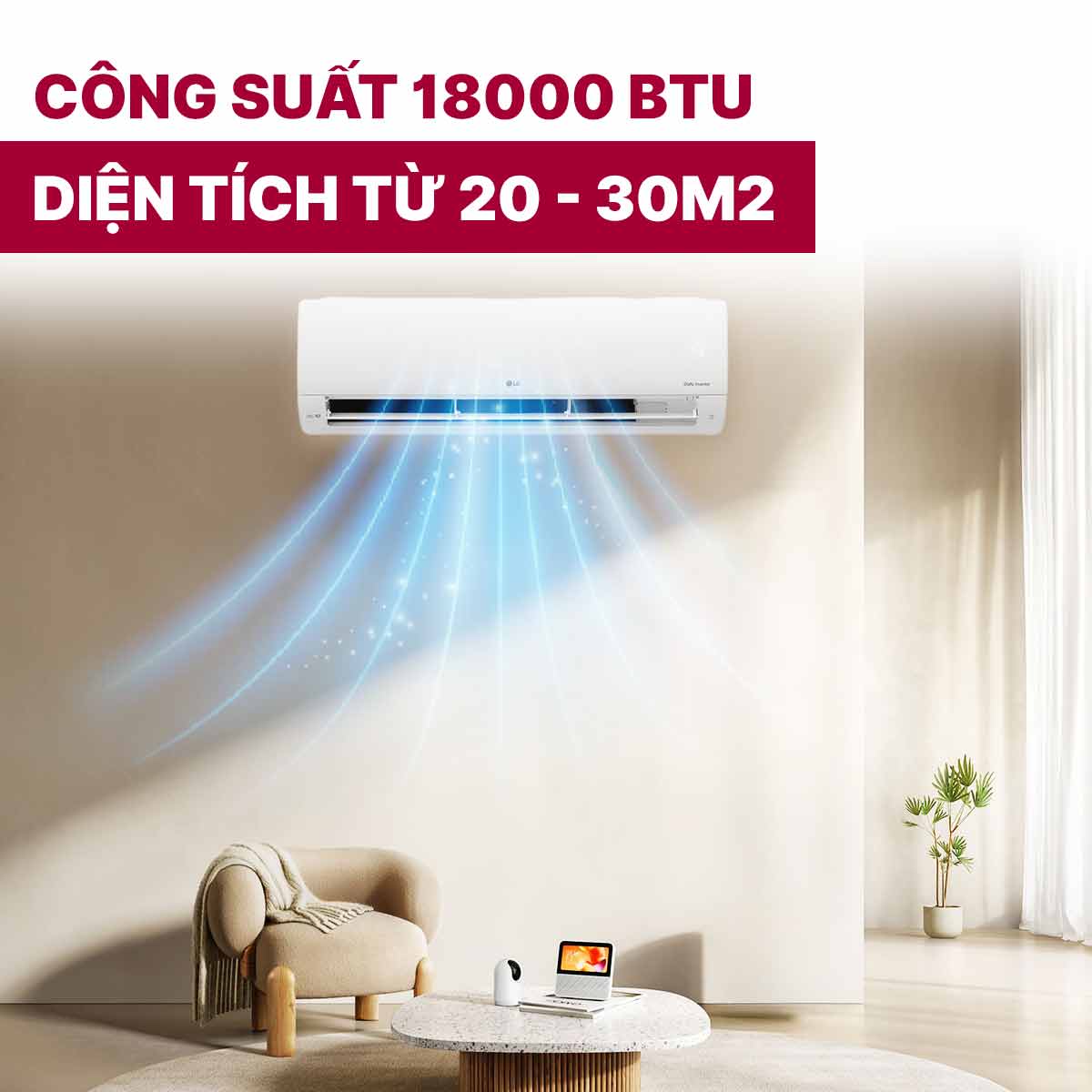 Điều hòa LG 2 chiều Inverter 2HP-18.000BTU B18END1