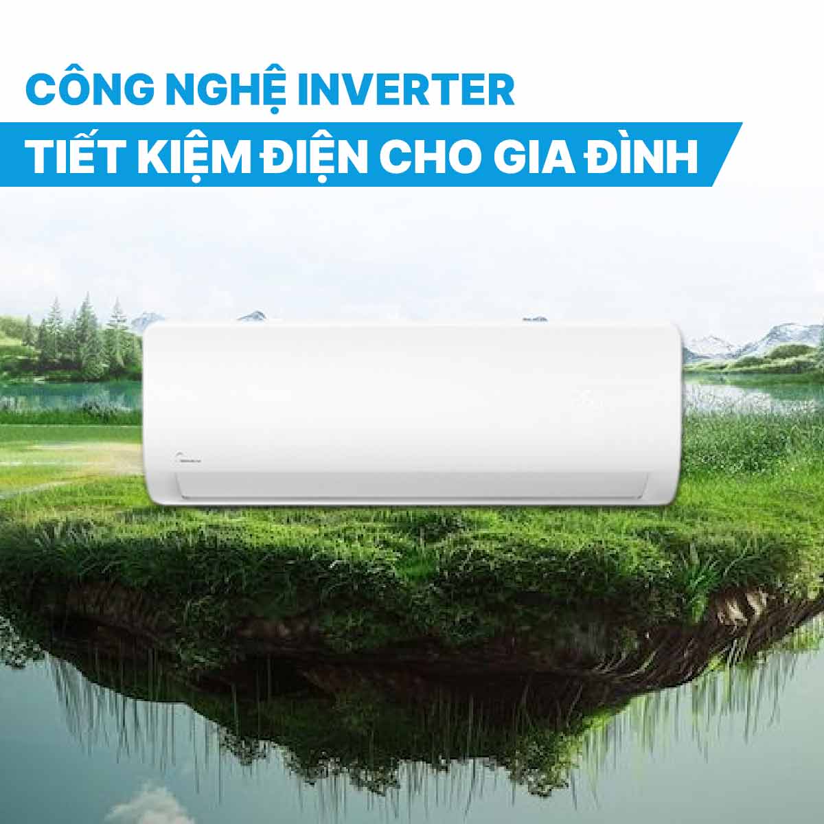 Điều hòa Midea inverter 18.000BTU 1 chiều MSAF-18CRDN8