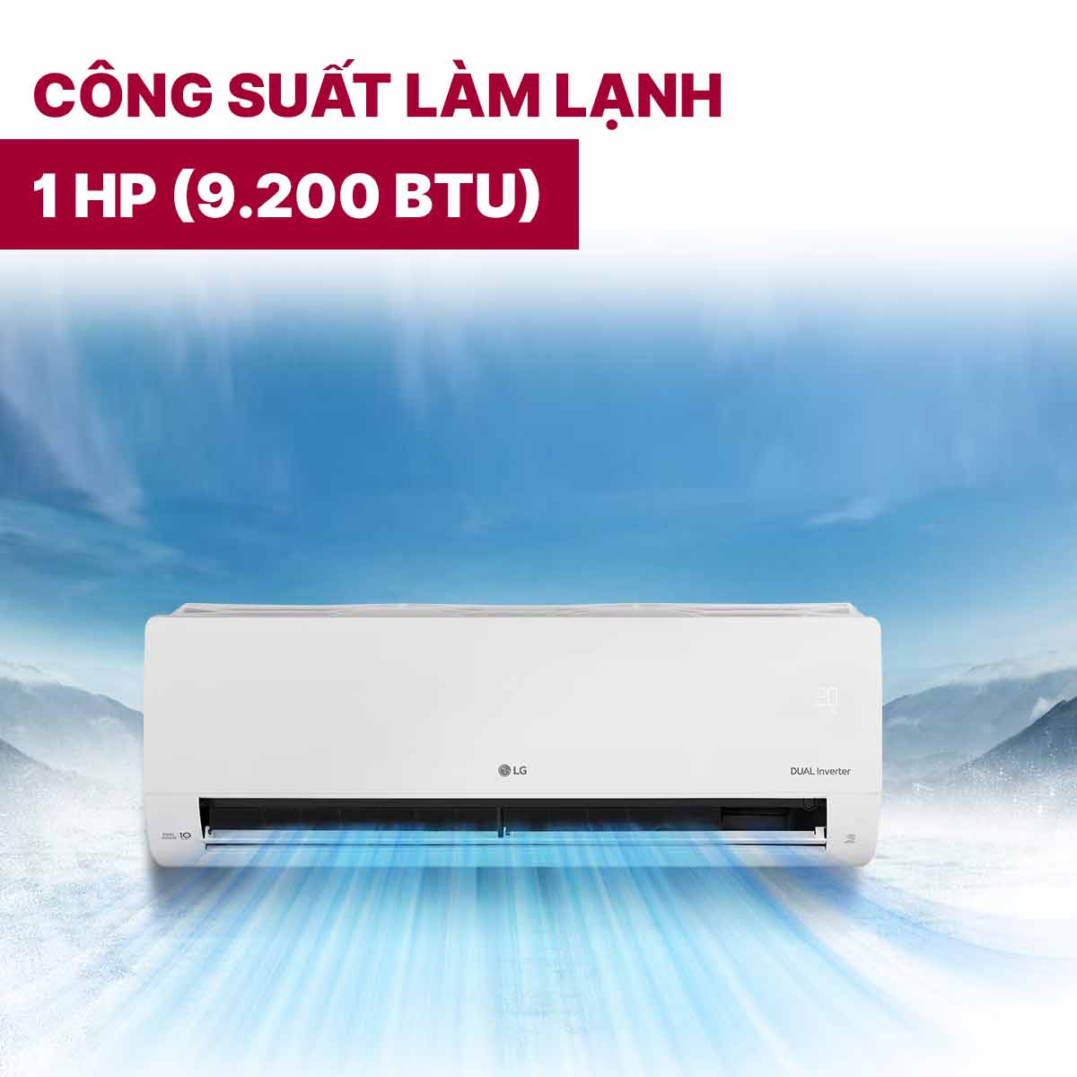 Điều Hòa 2 chiều LG Inverter 1 HP B10END1