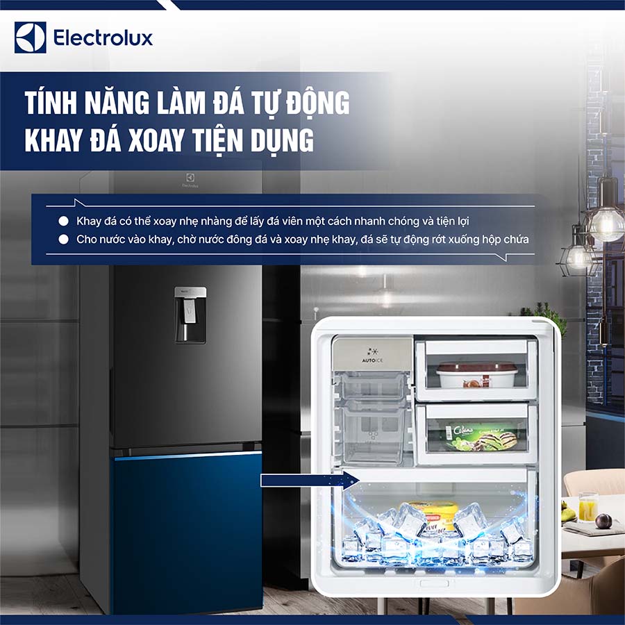 Tủ lạnh Electrolux Inverter 335 lít EBB3762K-H