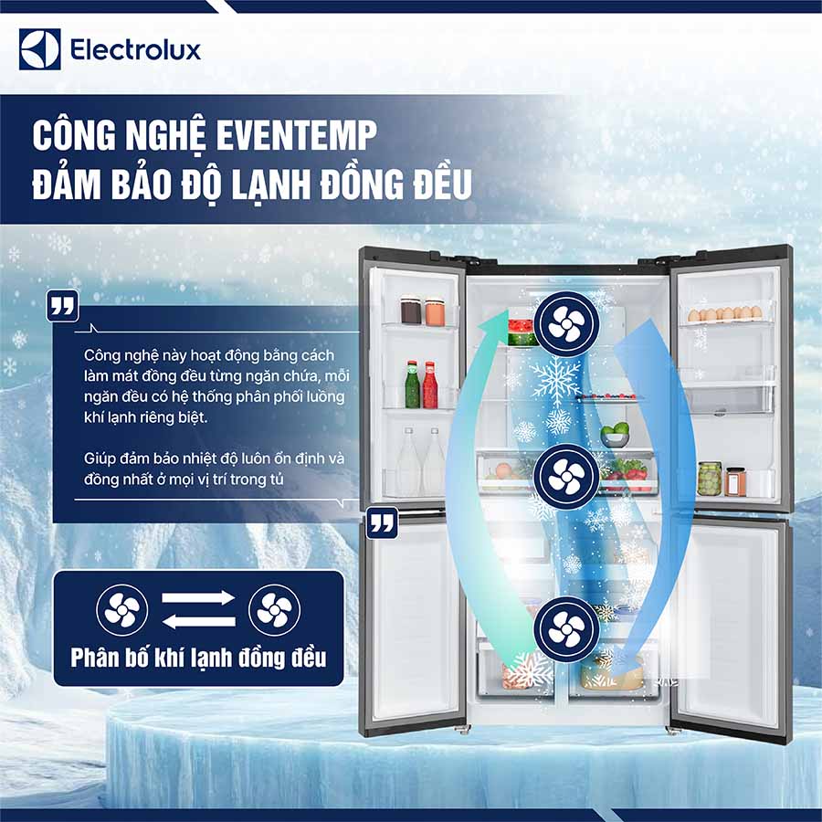 Tủ lạnh Electrolux Inverter 492 lít EQE4960A-B