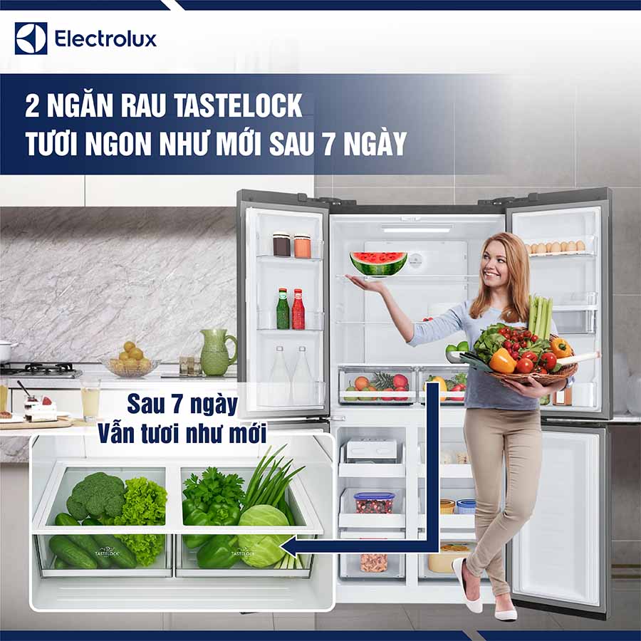 Tủ lạnh Electrolux Inverter 492 lít EQE4960A-B