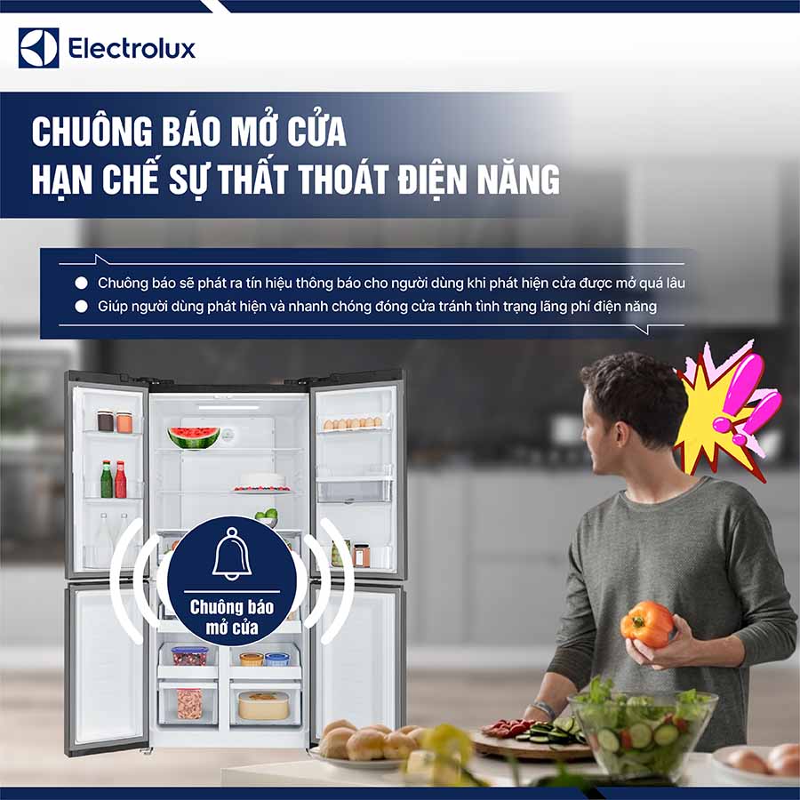 Tủ lạnh Electrolux Inverter 492 lít EQE4960A-B