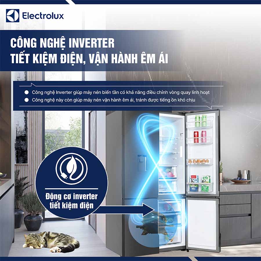 Tủ lạnh Electrolux Inverter 562 lít EQE5660A-B