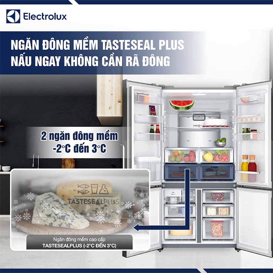 Tủ lạnh Electrolux Inverter 562 lít EQE5660A-B