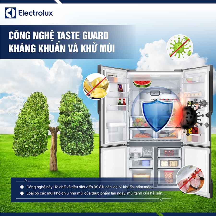 Tủ lạnh Electrolux Inverter 562 lít EQE5660A-B