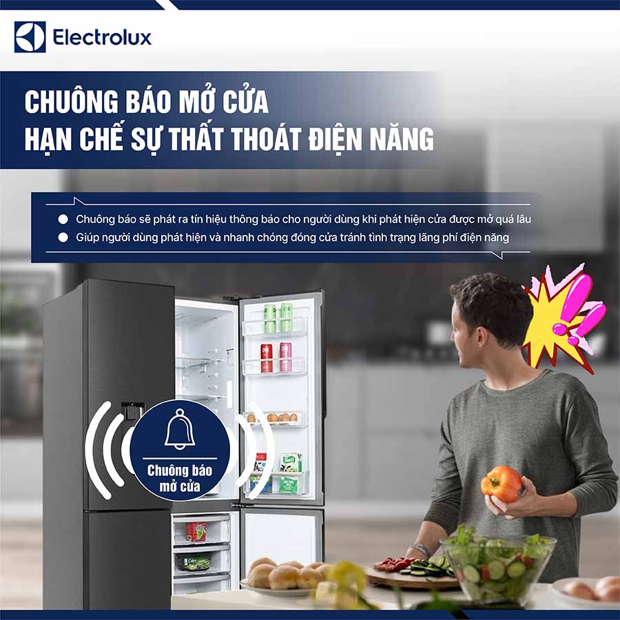 Tủ lạnh Electrolux Inverter 562 lít EQE5660A-B