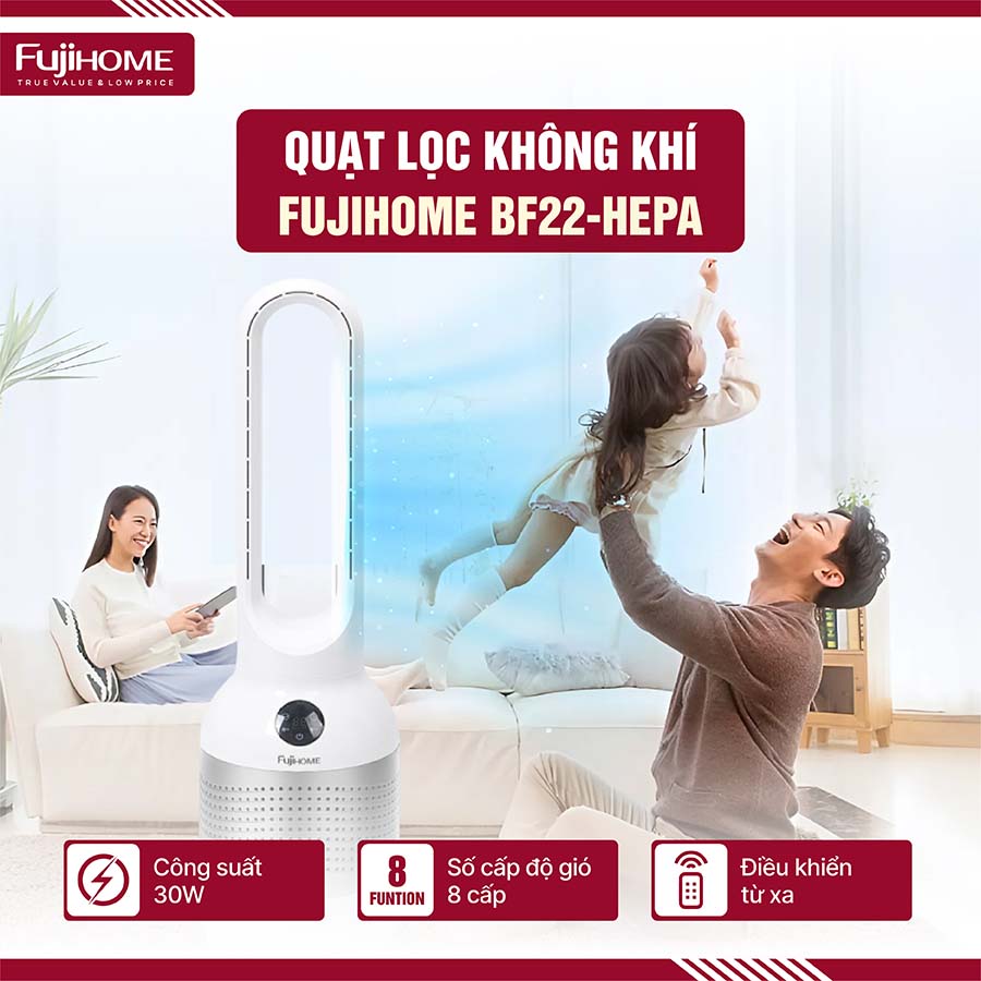 Quạt lọc không khí Fujihome BF22-HEPA