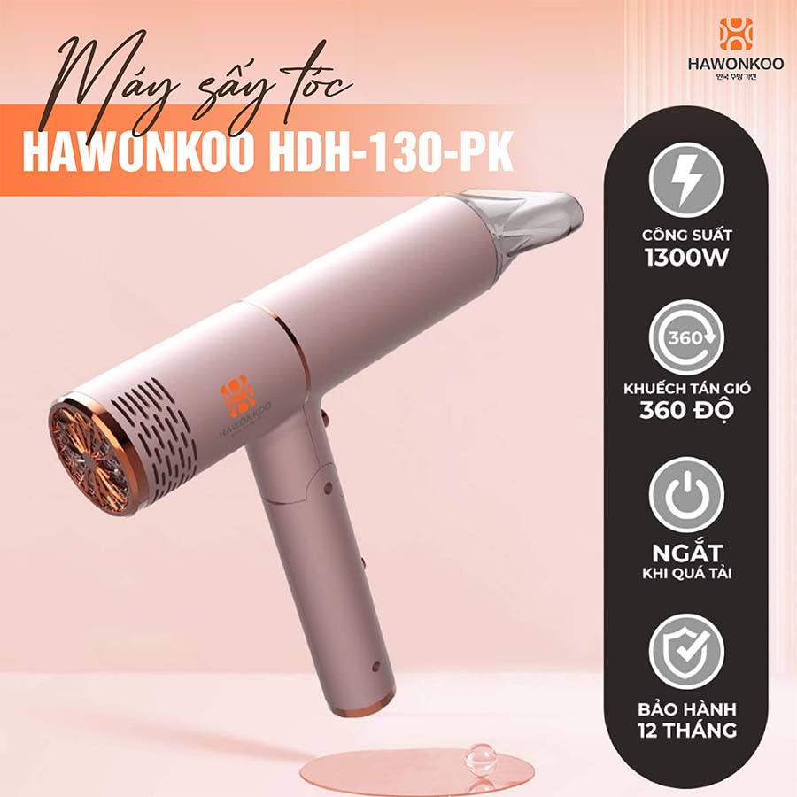 Máy sấy tóc Hawonkoo HDH-130-PK