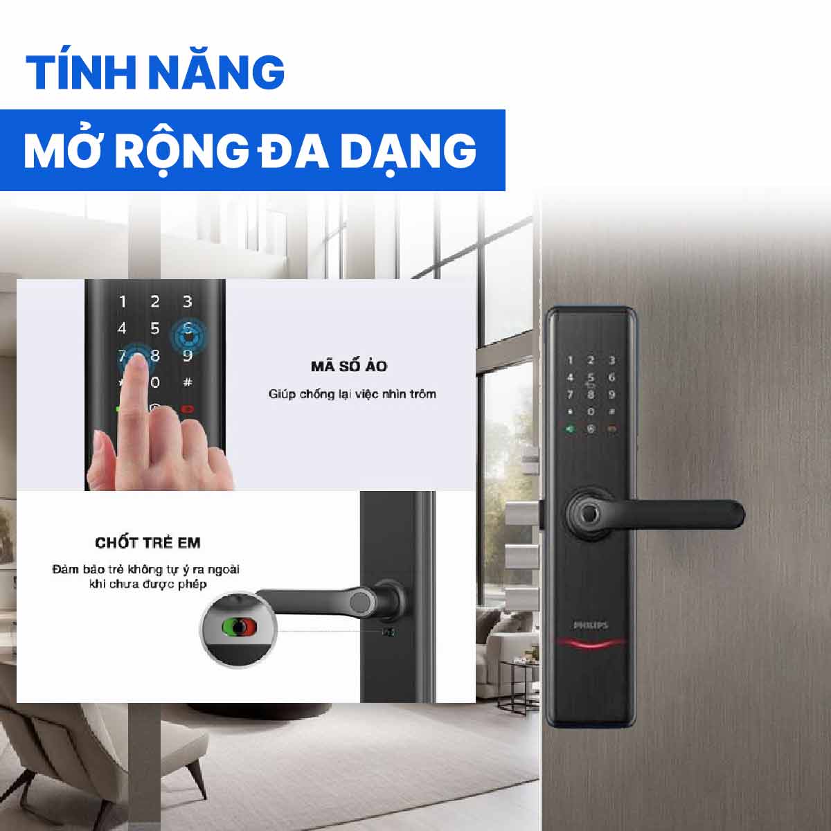 Khóa cửa thông minh Philips 7300