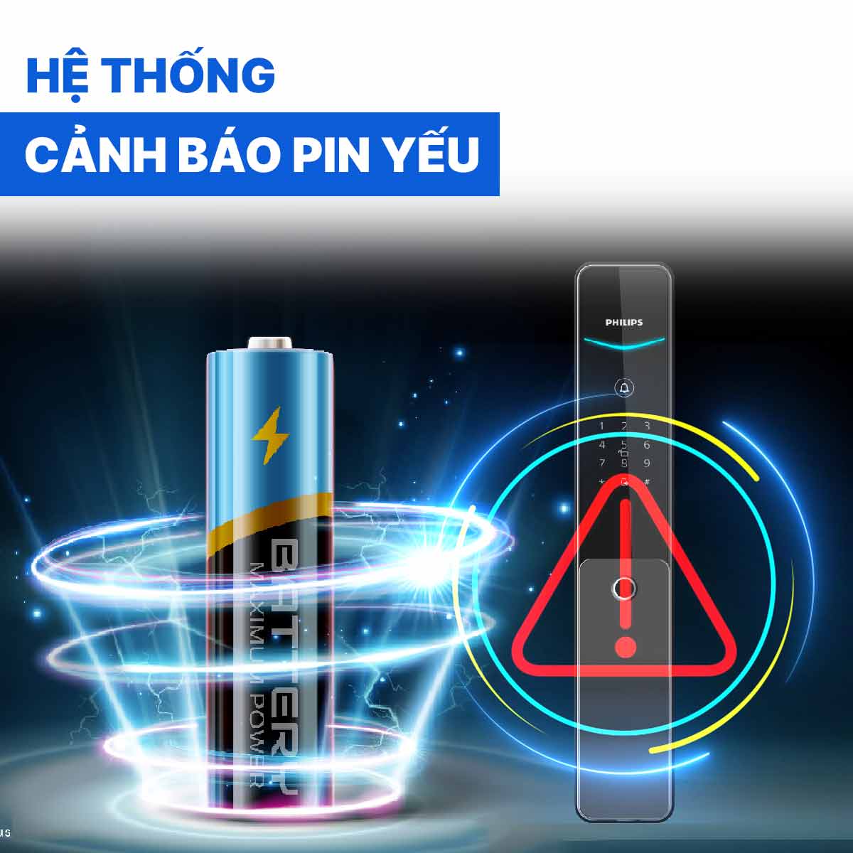 Khóa cửa thông minh Philips DDL801-5HBS