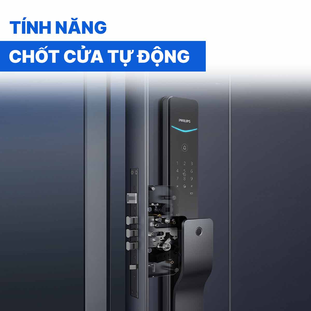 Khóa cửa thông minh Philips DDL801-5HBS