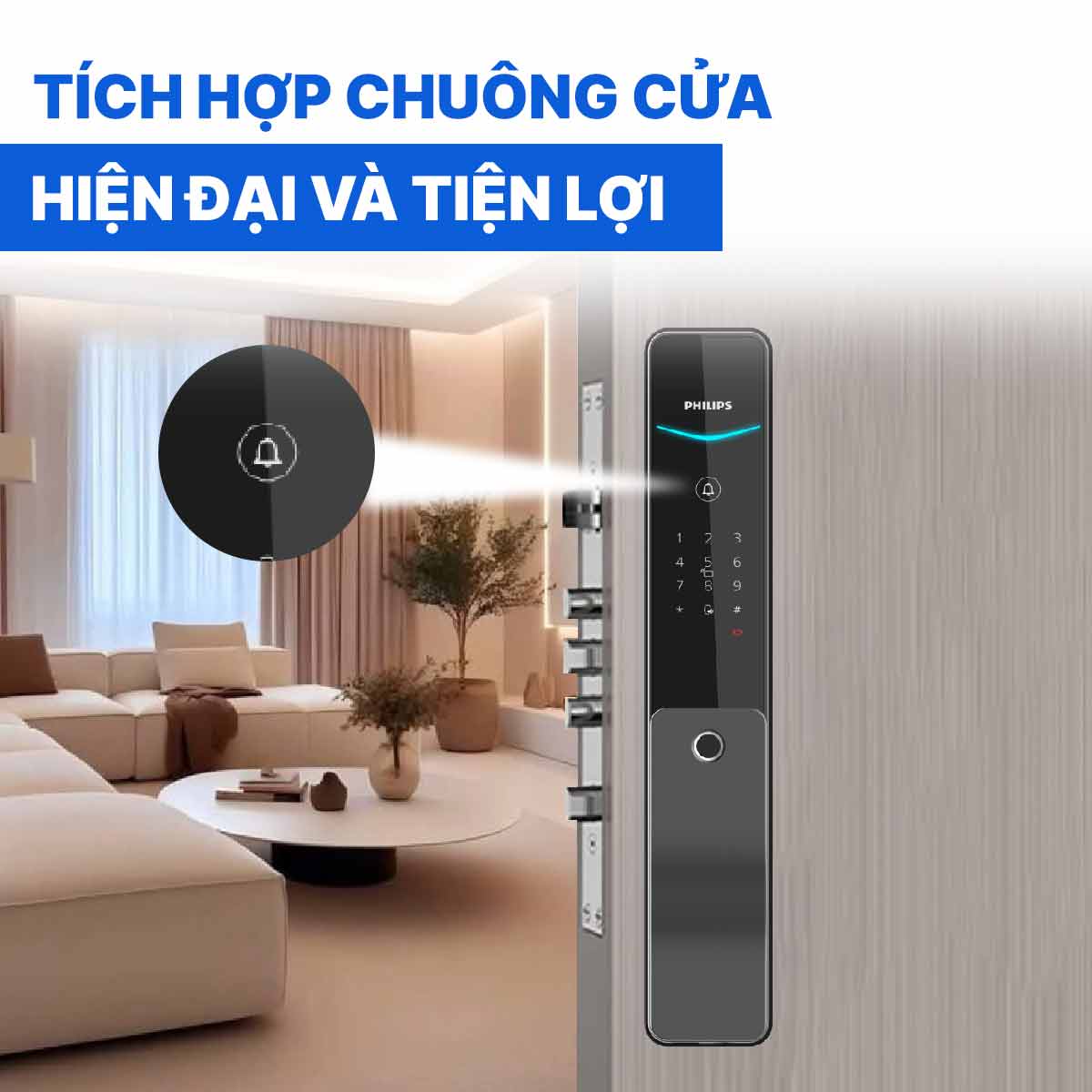 Khóa cửa thông minh Philips DDL801-5HBS