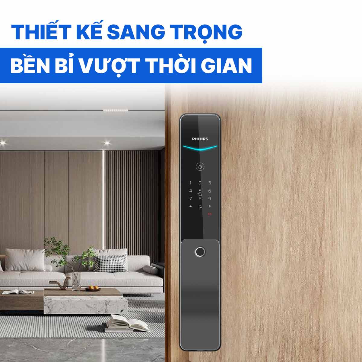 Khóa cửa thông minh Philips DDL801-5HBS