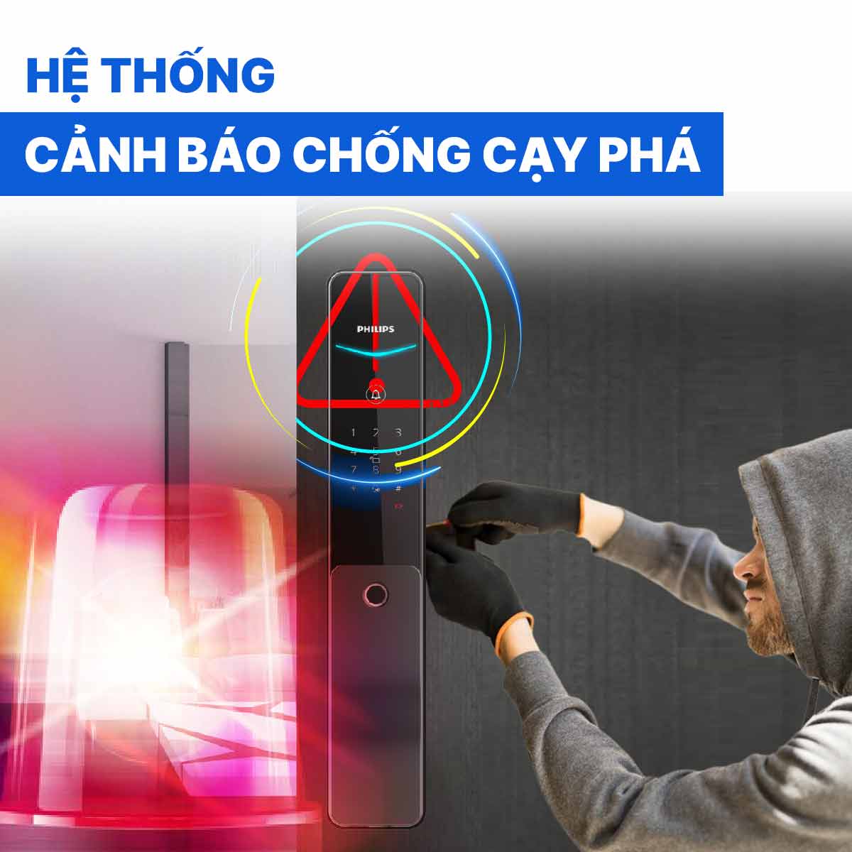 Khóa cửa thông minh Philips DDL801-5HBS
