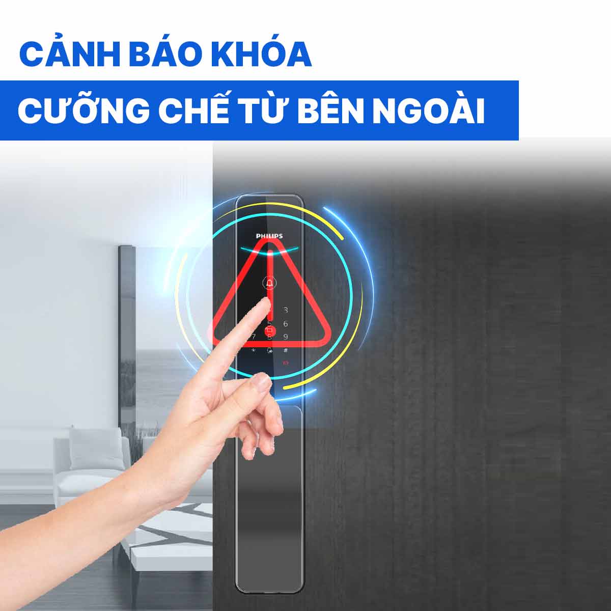 Khóa cửa thông minh Philips DDL801-5HBS