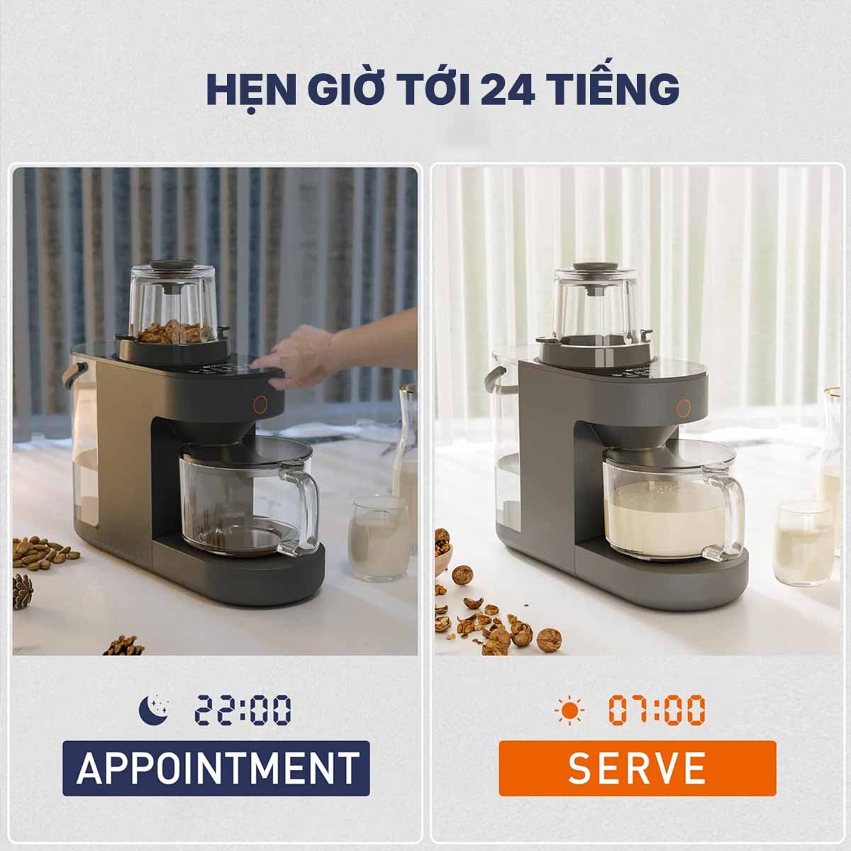 Chức năng hẹn giờ tiện lợi