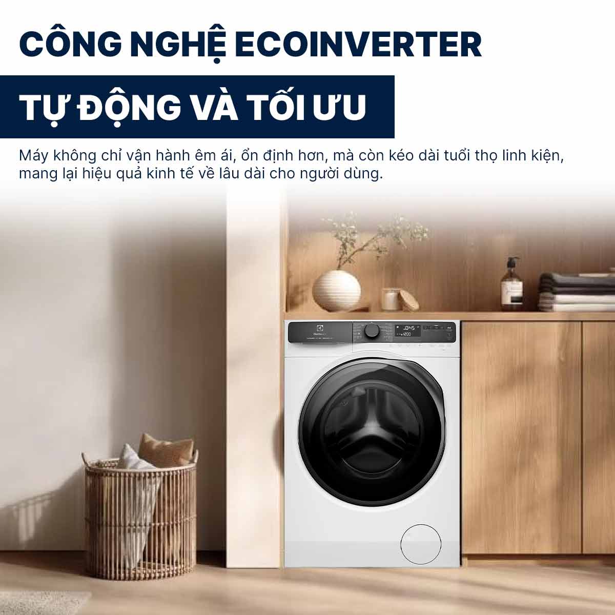 Máy giặt Electrolux Inverter 13Kg EWF1343R7WC