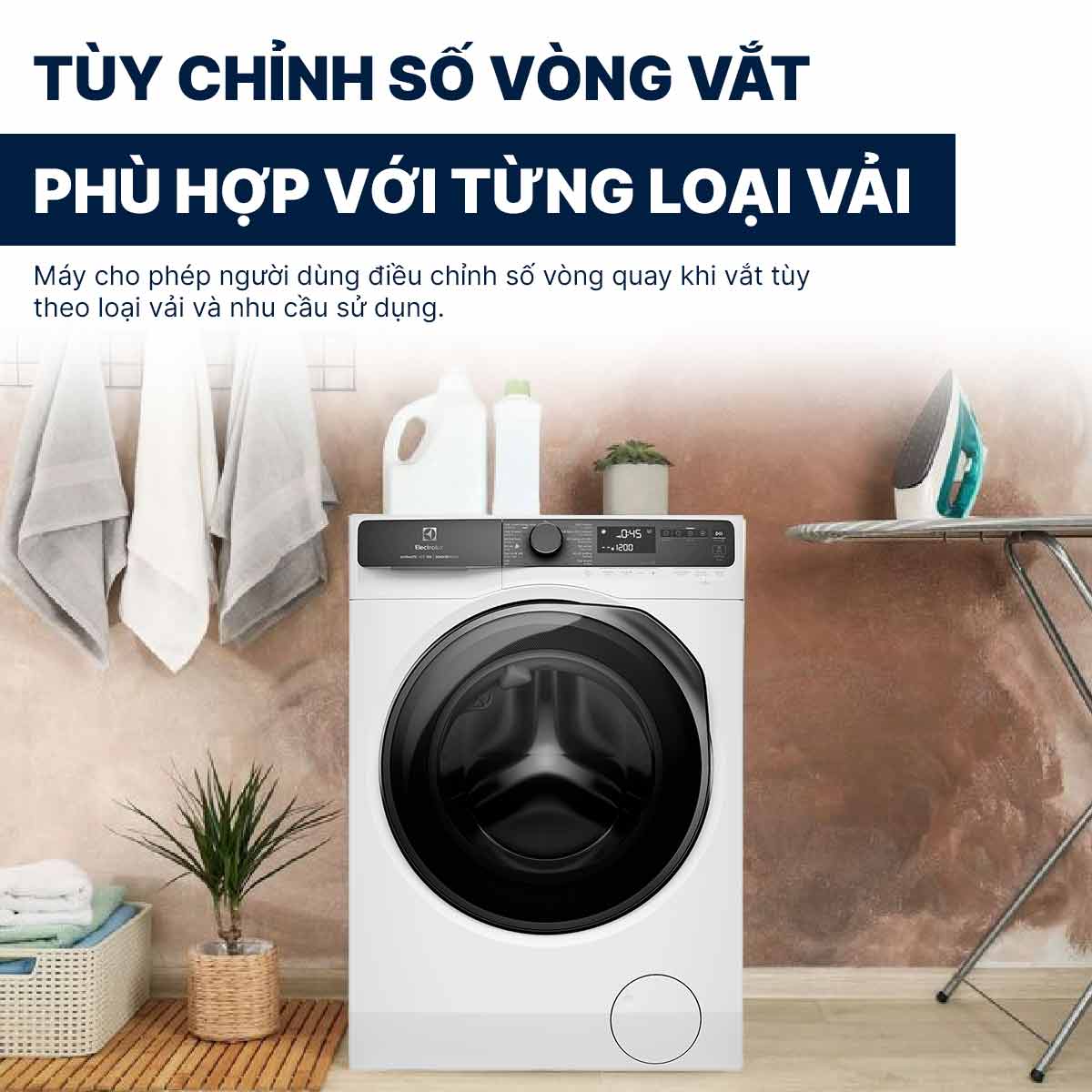 Máy giặt Electrolux Inverter 11Kg EWF1143R7WC