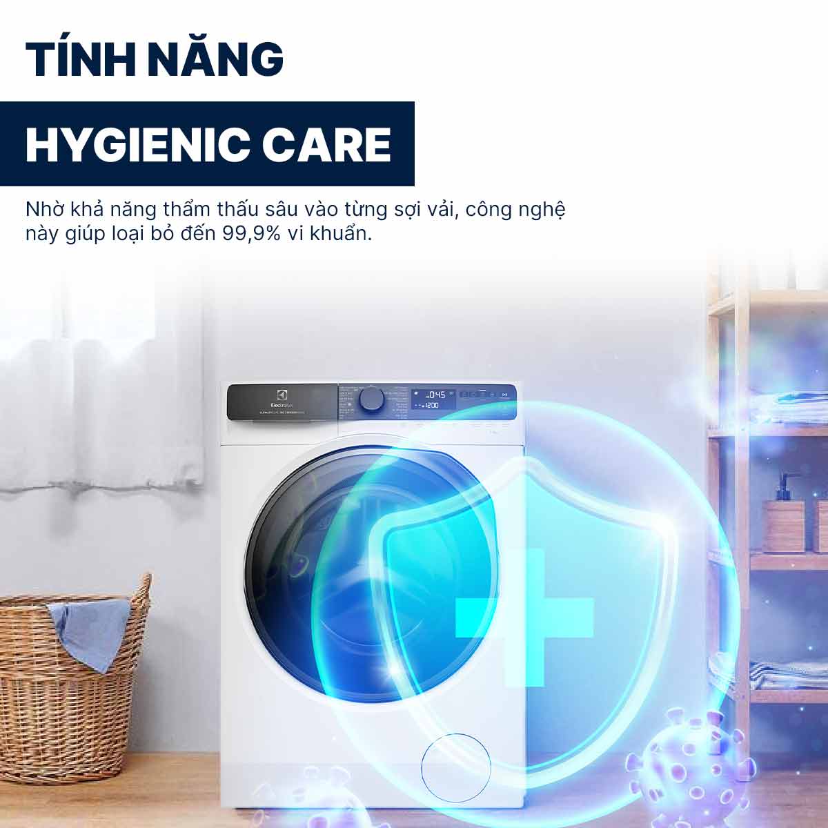 Máy giặt Electrolux Inverter 11Kg EWF1143R7WC