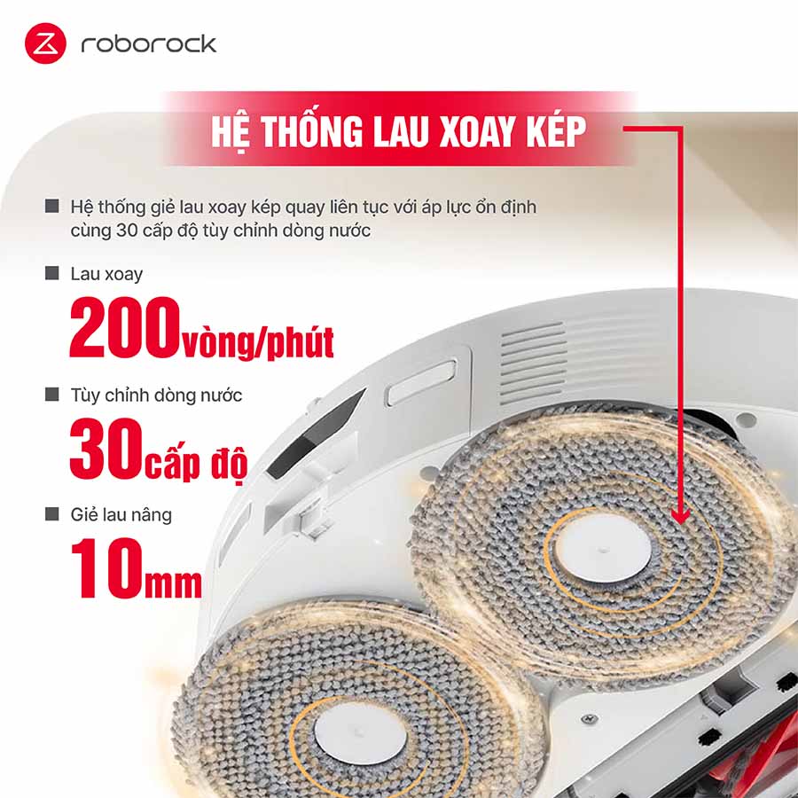 Robot hút bụi lau nhà Roborock Q Revo Edge 5V1