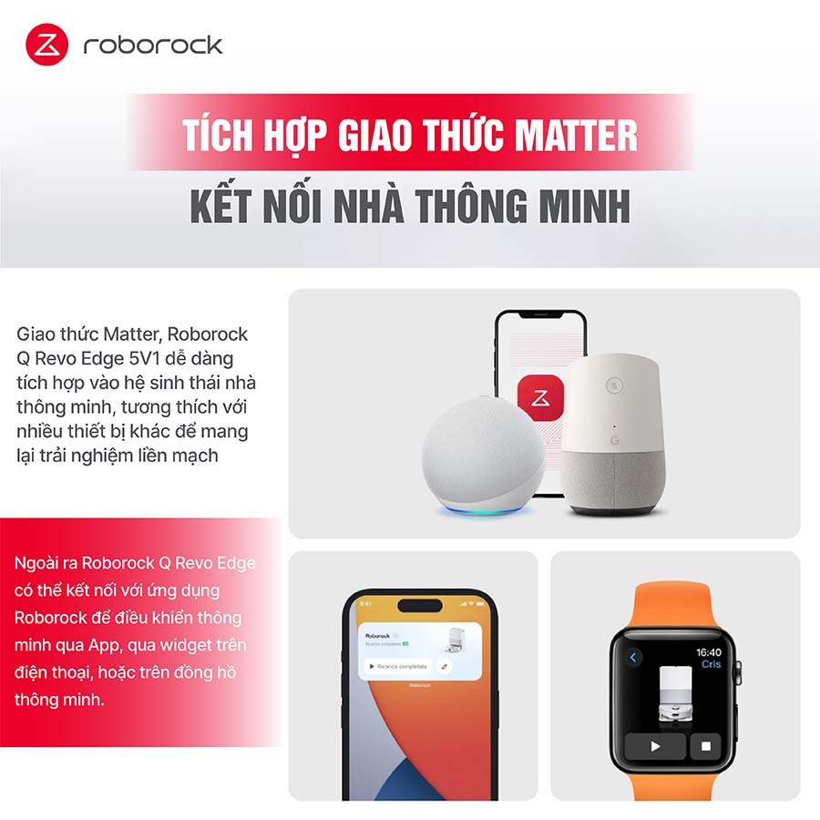 Robot hút bụi lau nhà Roborock Q Revo Edge 5V1