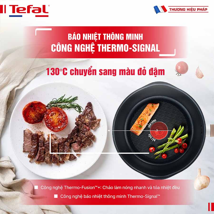 Chảo nồi có nắp đa năng 3 trong 1 Tefal 24cm G1678795