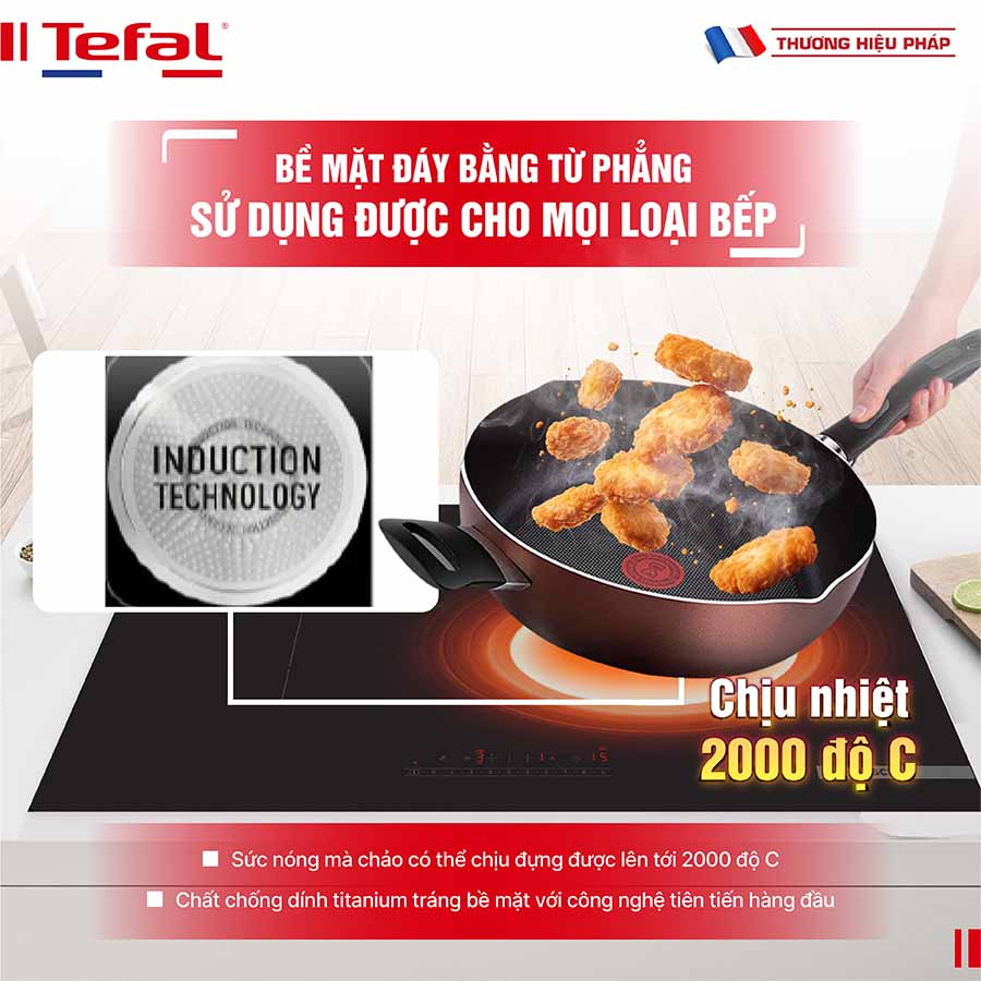 Chảo sâu lòng Tefal Day By Day G1436606 28cm