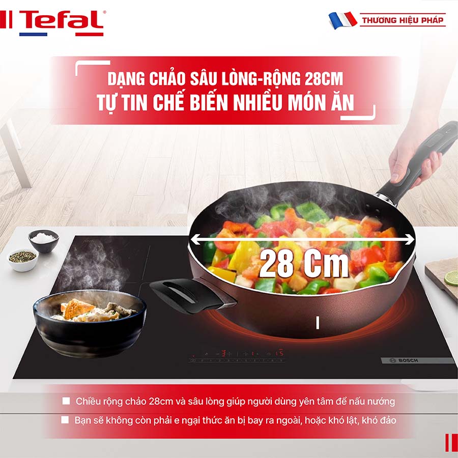 Chảo sâu lòng Tefal Day By Day G1436606 28cm
