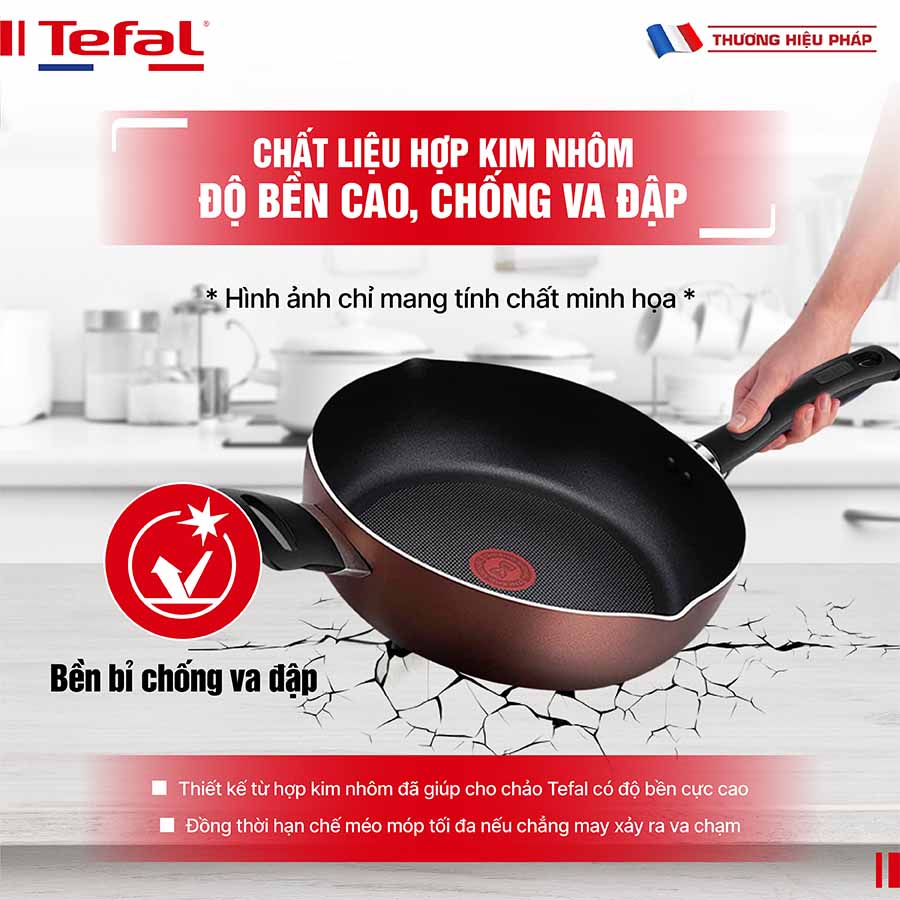 Chảo sâu lòng Tefal Day By Day G1436606 28cm