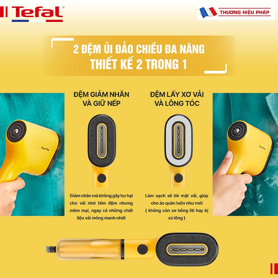 Bàn ủi hơi nước cầm tay TEFAL Pure Pop DT2026 - 1300W