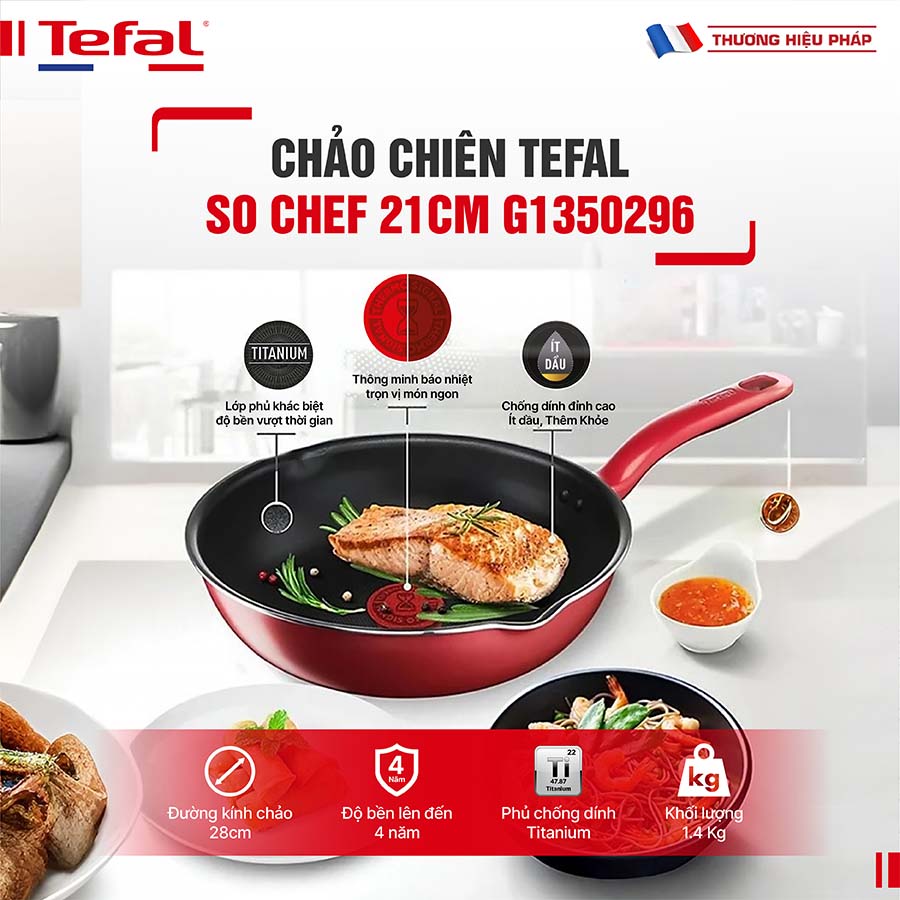 Chảo chiên Tefal So Chef 21cm G1350296